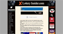 Desktop Screenshot of lotteryinsider.com