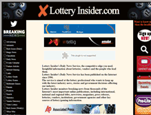 Tablet Screenshot of lotteryinsider.com